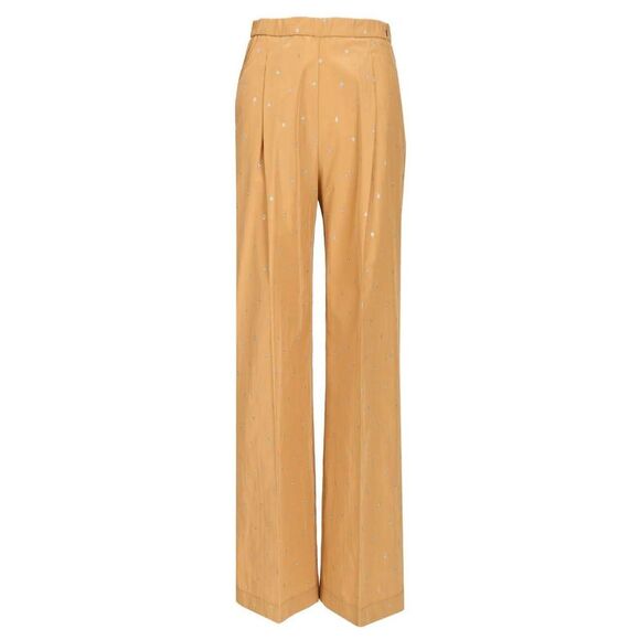 Forte_Forte Women Glitter Taffetas High Waist Wide Leg Pants